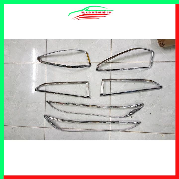 Ốp viền đèn pha hậu mạ crom Kona 2018-2022 chống trầy trang trí bảo vệ xe