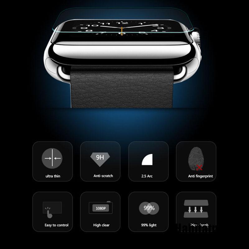 1 Kính Cường Lực Cho Đồng Hồ Thông Minh Apple Watch 38mm 42mm