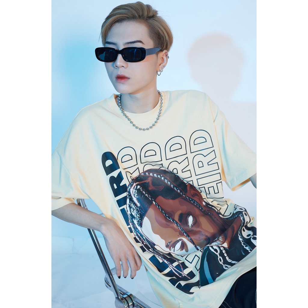 LOCAL BRAND Áo thun The Weird Tay Lửng Form Rộng Unisex Oversize ATK010