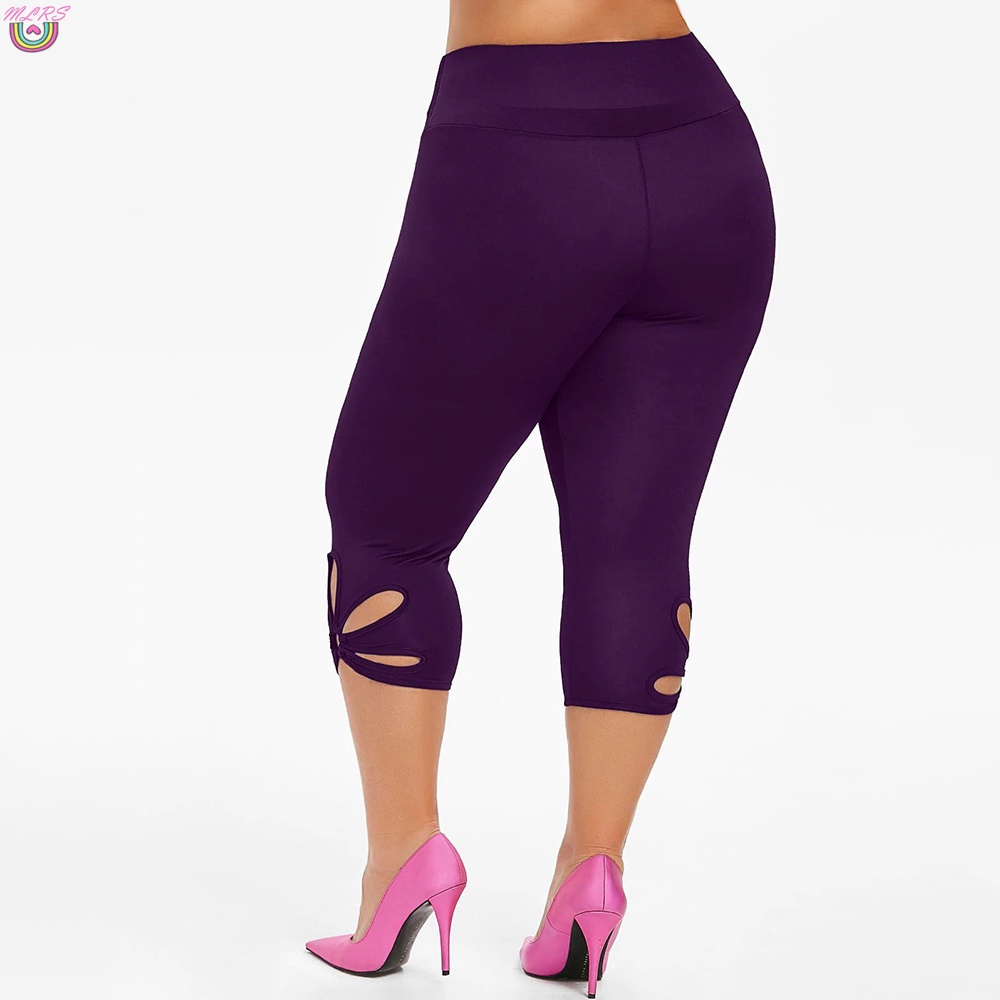 Quần Legging Thể Thao Màu Trơn Cỡ Lớn 100.00 * 40.00 * 2.00cm Thời Trang Cho Nữ