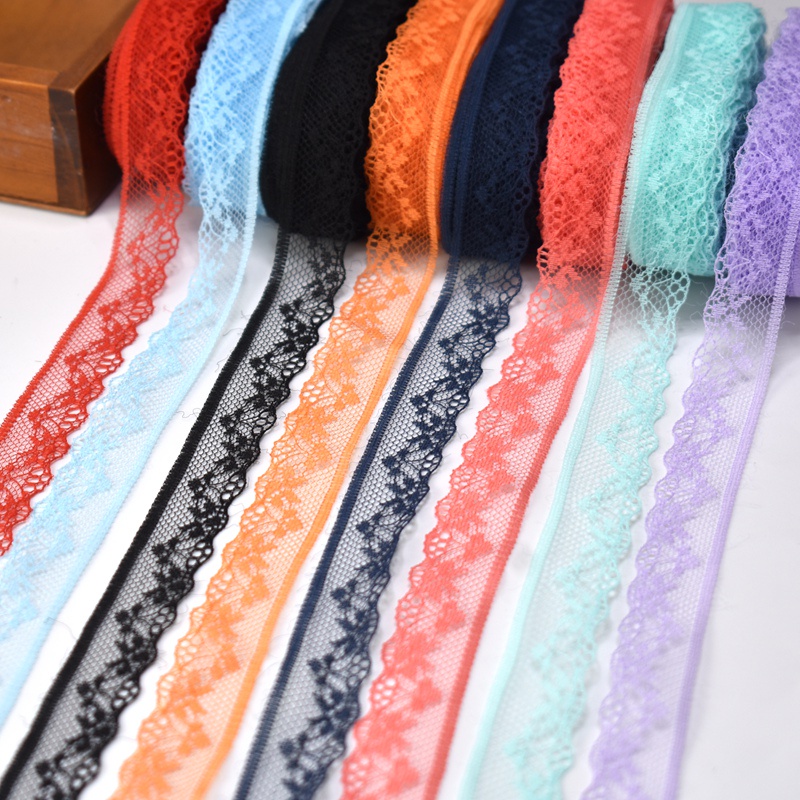 Cuộn Vải Ren Cotton 10M 2cm Màu Trắng Dùng Làm Đồ Thủ Công DIY