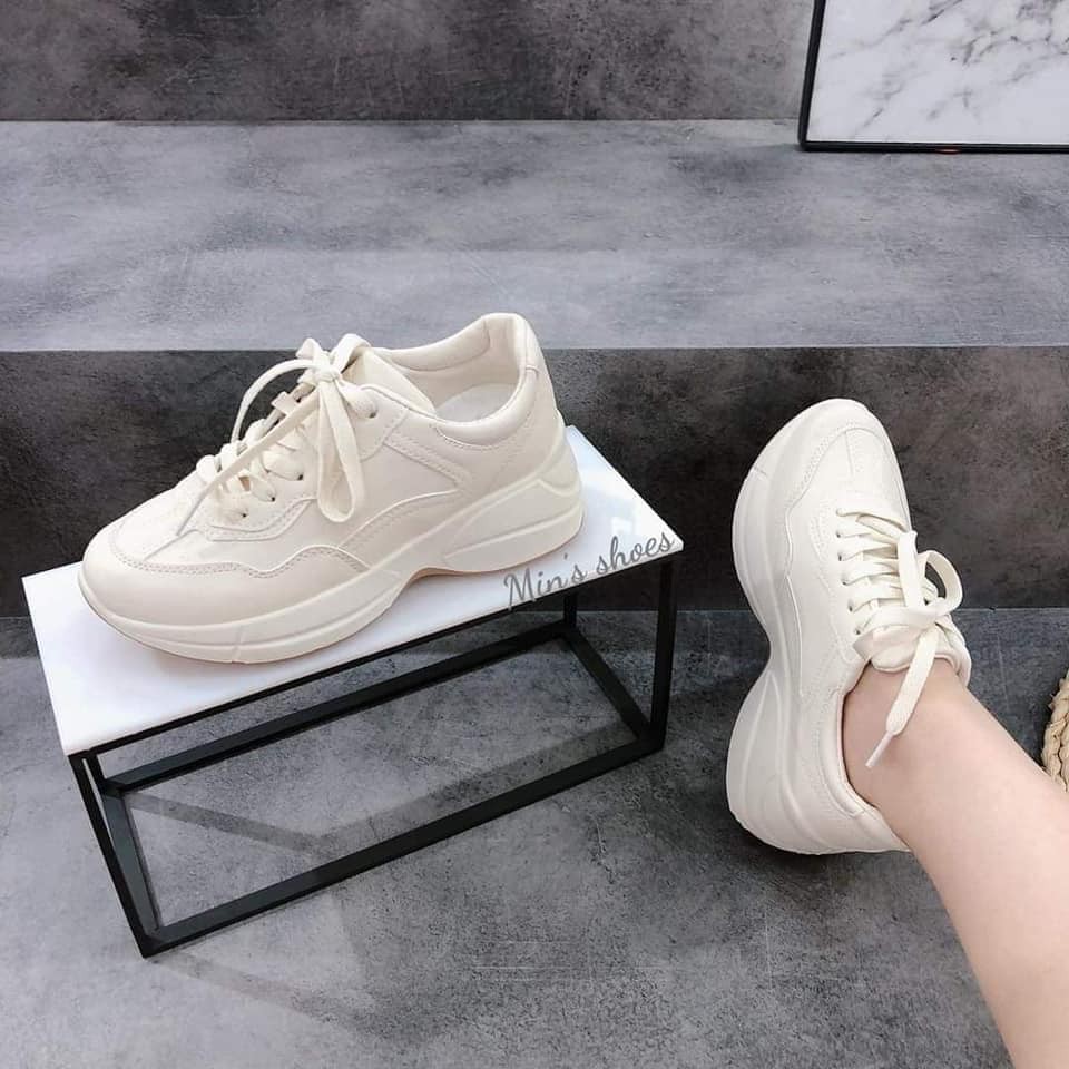 (FREESHIP+TẶNG TẤT), Giầy thể thao nữ,sneakers ULzzang độn đế cá tính và năng động T135