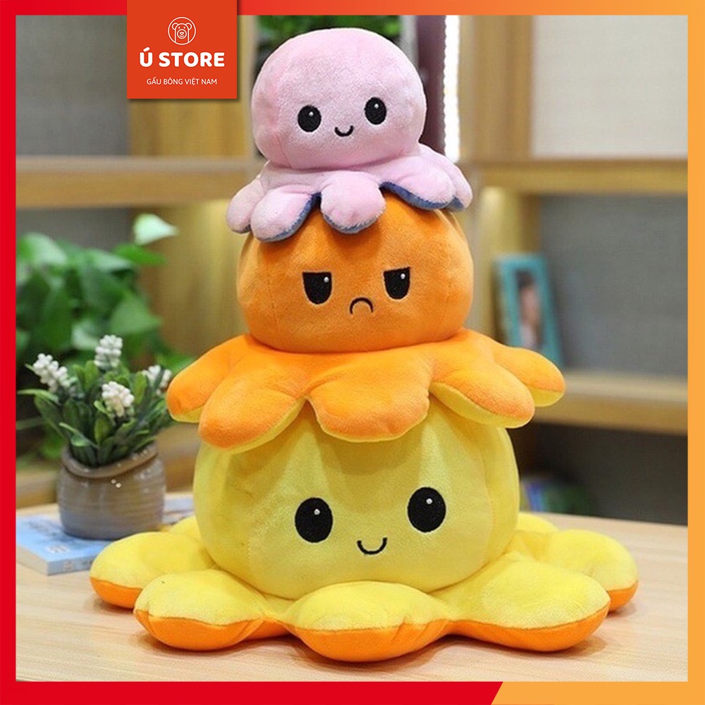 Gấu bông bạch tuộc cảm xúc | Thú bông bạch tuộc cute | Bông siêu mềm mịn size 25cm - 35cm - 60cm