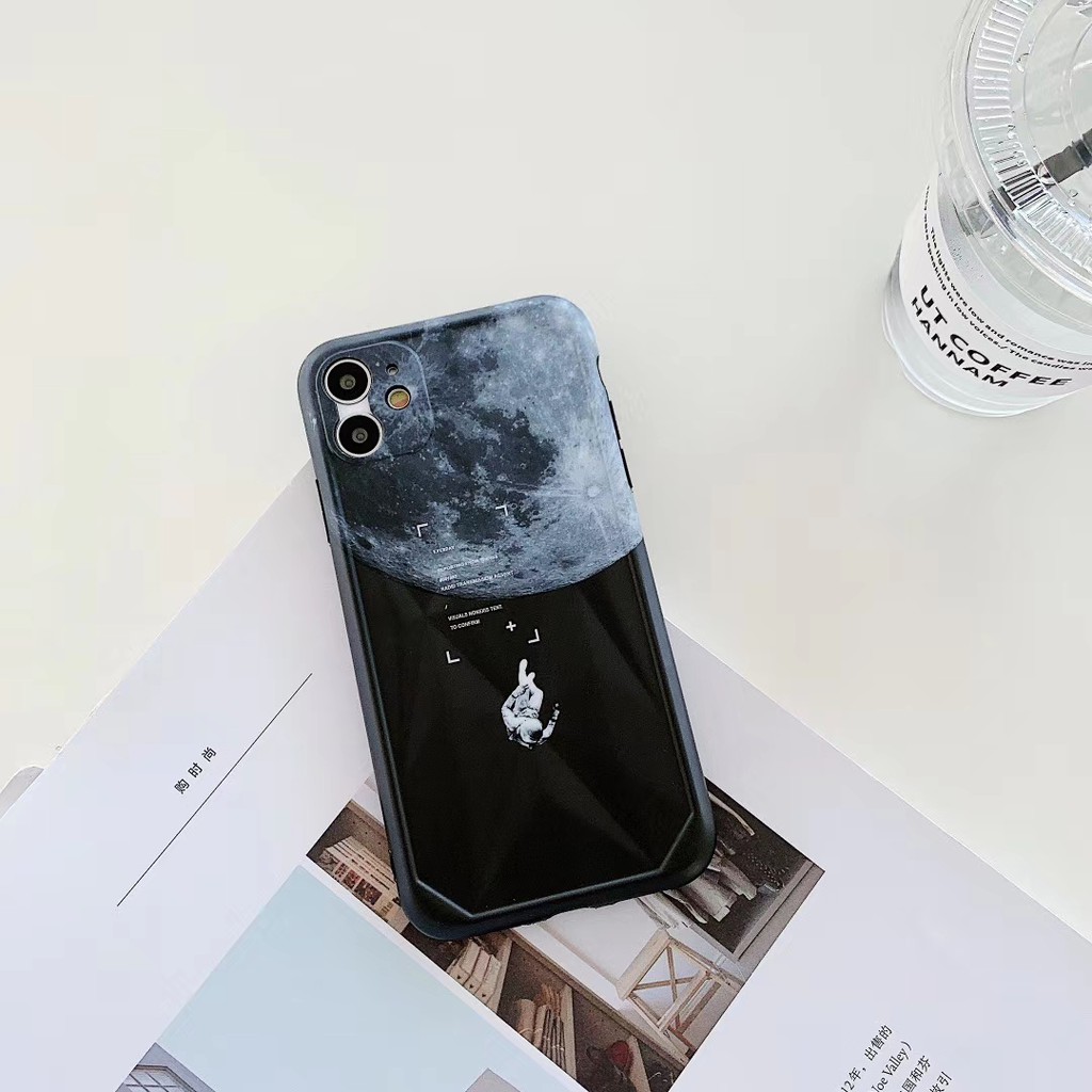 Soft Plastic Phone Case Cool INS Astronaut suitable for iPhone11 PRO MAX 6/6s 7/8plus SE2 X/XS XR XSMAX #HG2416