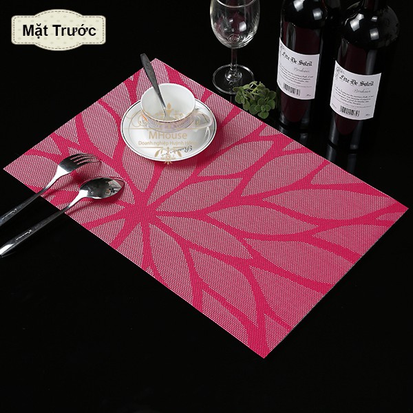 Combo 4 Tấm Lót Bàn Ăn Hoa Lá Cỏ Cây | BigBuy360 - bigbuy360.vn