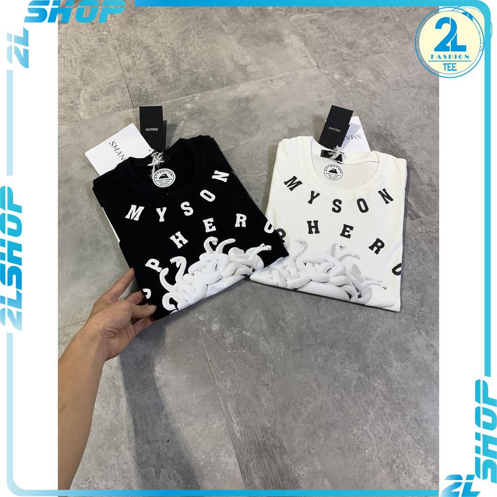 Hình thật - Áo thun unisex form rộng mikenkoo chất cotton co giãn nhẹ không bay màu phong cách hàn quốc,áo phông nam | BigBuy360 - bigbuy360.vn