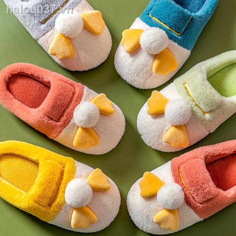 Dép Bông Đi Trong Nhà Chống Trượt Họa Tiết Hoạt Hình Dễ Thương