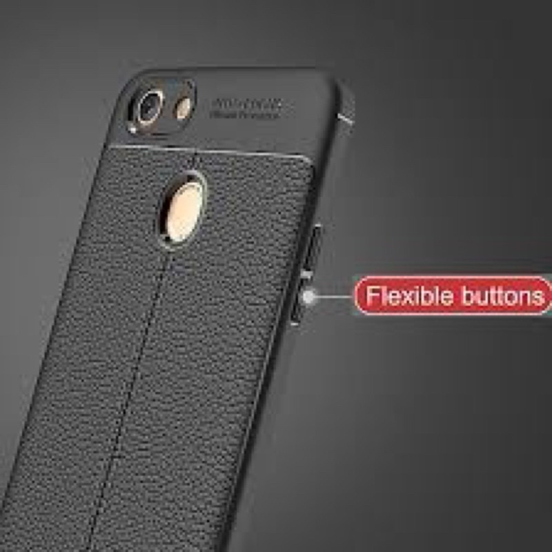 Ốp dẻo đen auto Cao cấp Vân Da Oppo F7