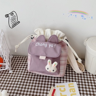 Túi dây rút đeo chéo canvas thỏ bunny