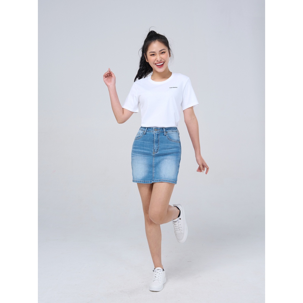 Áo phông nữ YODY cổ tròn nhiều màu thoáng mát chất liệu cotton USA -  TSN5286
