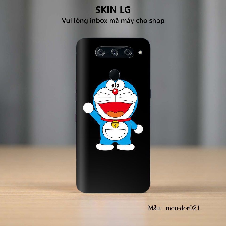 Miếng dán skin cho các dòng điện thoại LG G6 - G7 - G8 in hình Doraemon cực đáng yêu