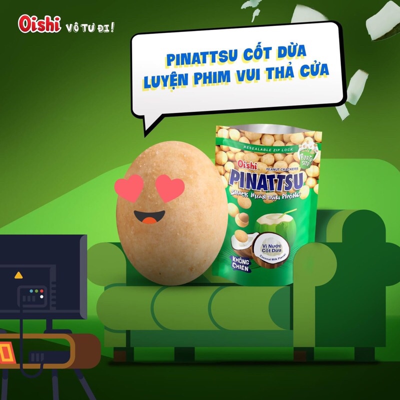 Oishi Pinattsu - Đậu Phộng Không Chiên Gói 95g | BigBuy360 - bigbuy360.vn
