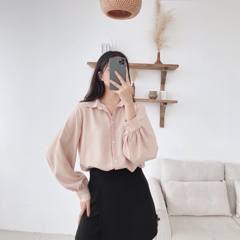 [Mã WASKT304 giảm 15% tối đa 30K đơn 99K] Sơ mi cổ đức tay bồng | BigBuy360 - bigbuy360.vn