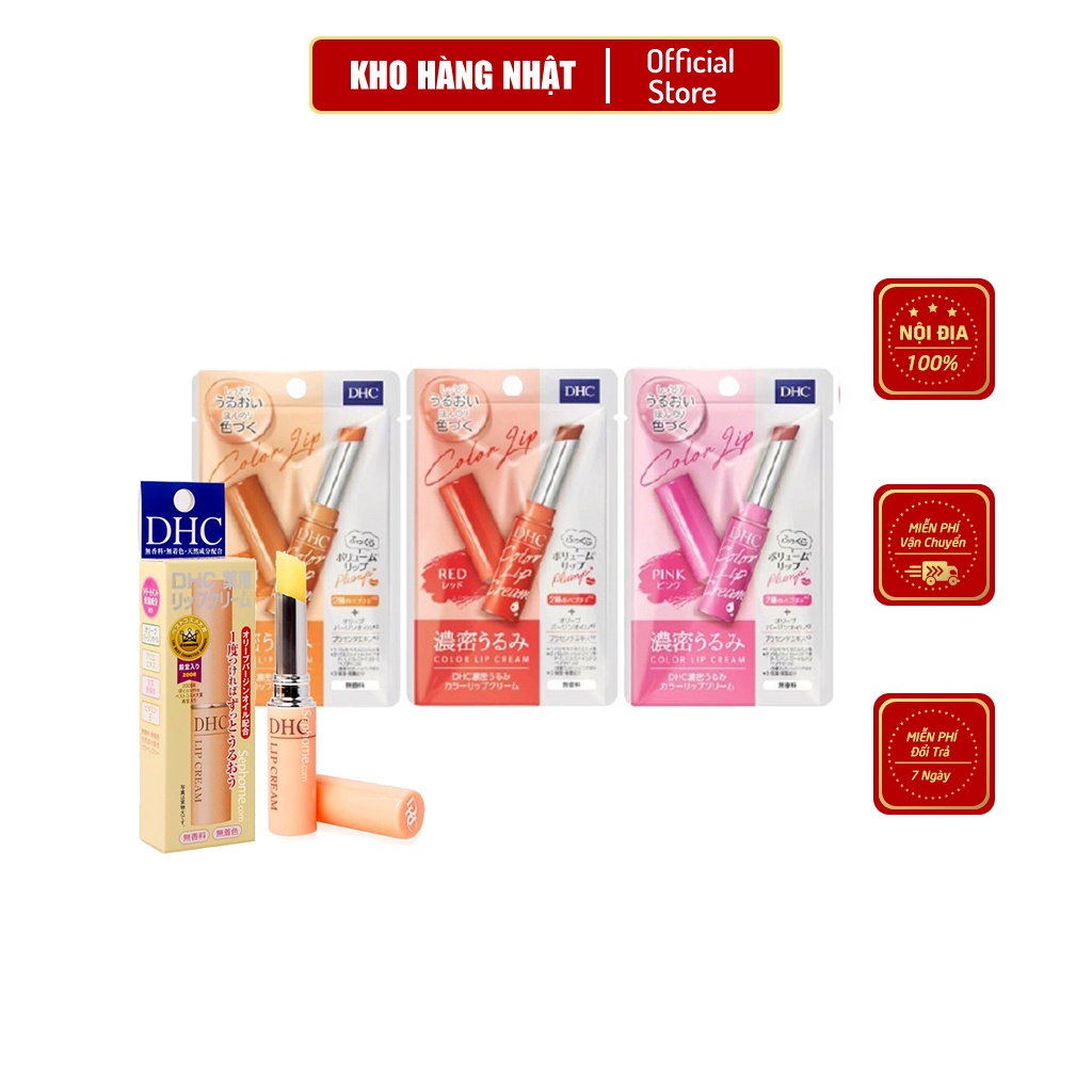 Son Dưỡng DHC Lip Cream 1,5g Đủ Màu - Nội Địa Nhật