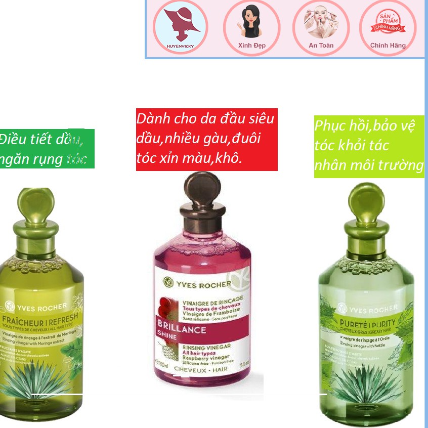[VỢT SALE AUTH] GIẤM XẢ TÓC YVES ROCHER- CỨU TINH CHO TÓC GẦU VÀ TÓC BẾT DẦU | BigBuy360 - bigbuy360.vn