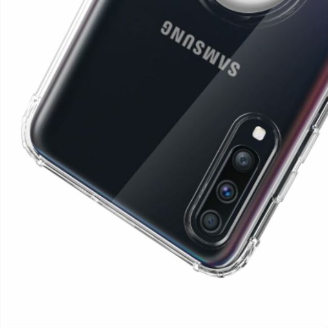 Ốp lưng Samsung Galaxy A70 chống sốc giá đỡ Iring Trong suốt cao cấp