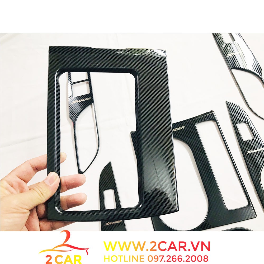 Ốp nội thất CARBON xe Xpander 2018 - 2021 chất liệu CACBON cao cấp