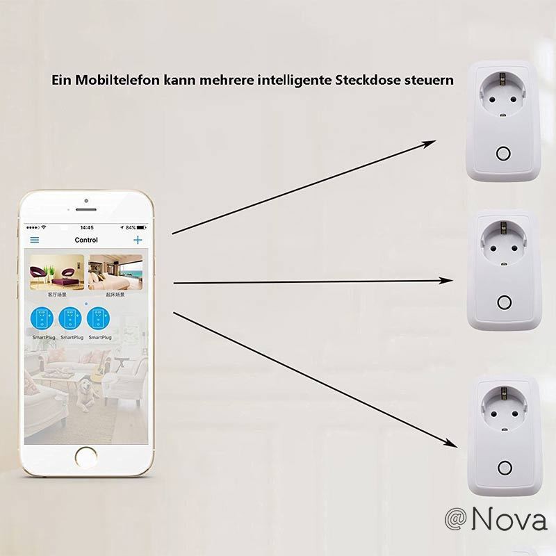 Nova Ổ Cắm Wifi Không Dây Broadlink Sp3 Sp Cc Hẹn Giờ