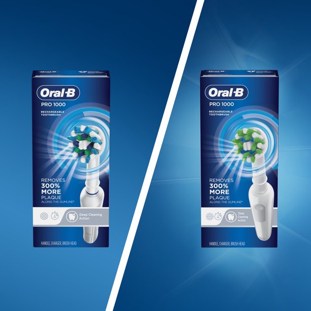 Bàn chải điện Oral-B Smart 5000, 1500 Pro 1000, 500 (Hàng Mỹ)