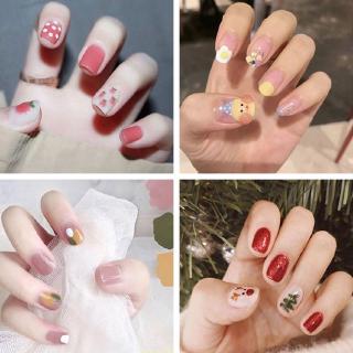 Set 14 miếng dán móng không thấm nước kiểu dáng dễ thương