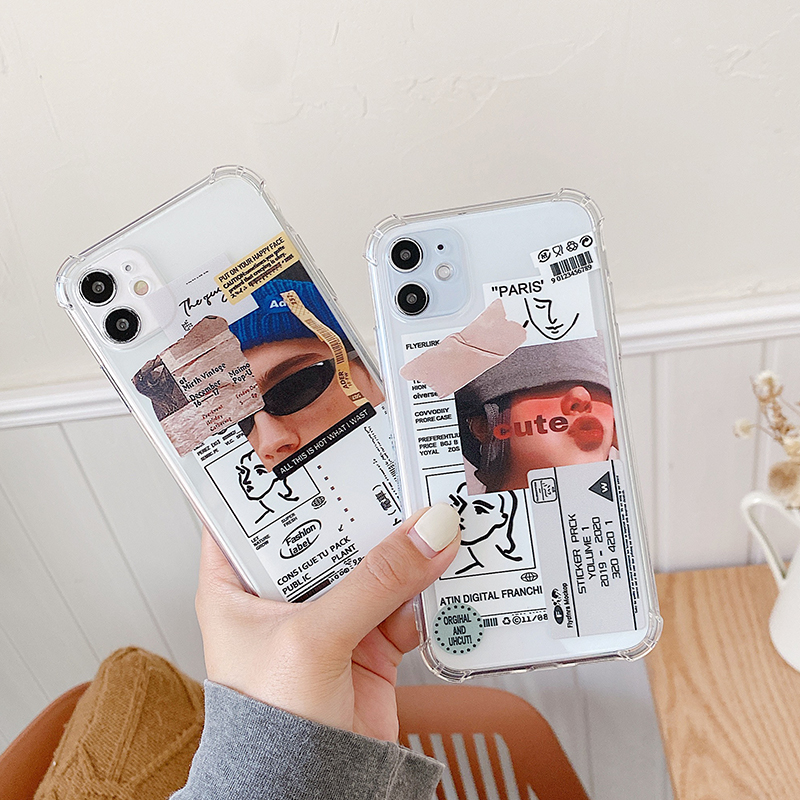 Ốp điện thoại mềm in hình cặp đôi cho Iphone 12 11 Pro Max 6 6s 7 8 Plus Xr X Xs Max Mini Se 2020