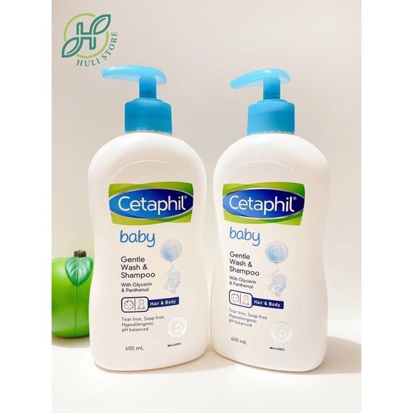 (Bill Úc) Tắm và gội 2 trong 1, sữa kem dưỡng da Cetaphil Baby Gentle Wash and Shampoo/ Daily Lotion cho bé yêu