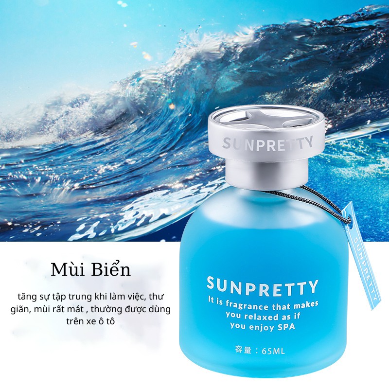 SUNPRETTY -  Nước hoa ô tô 100% hương thơm tự nhiên - Phù hợp để bàn làm việc, ô tô, phòng khách