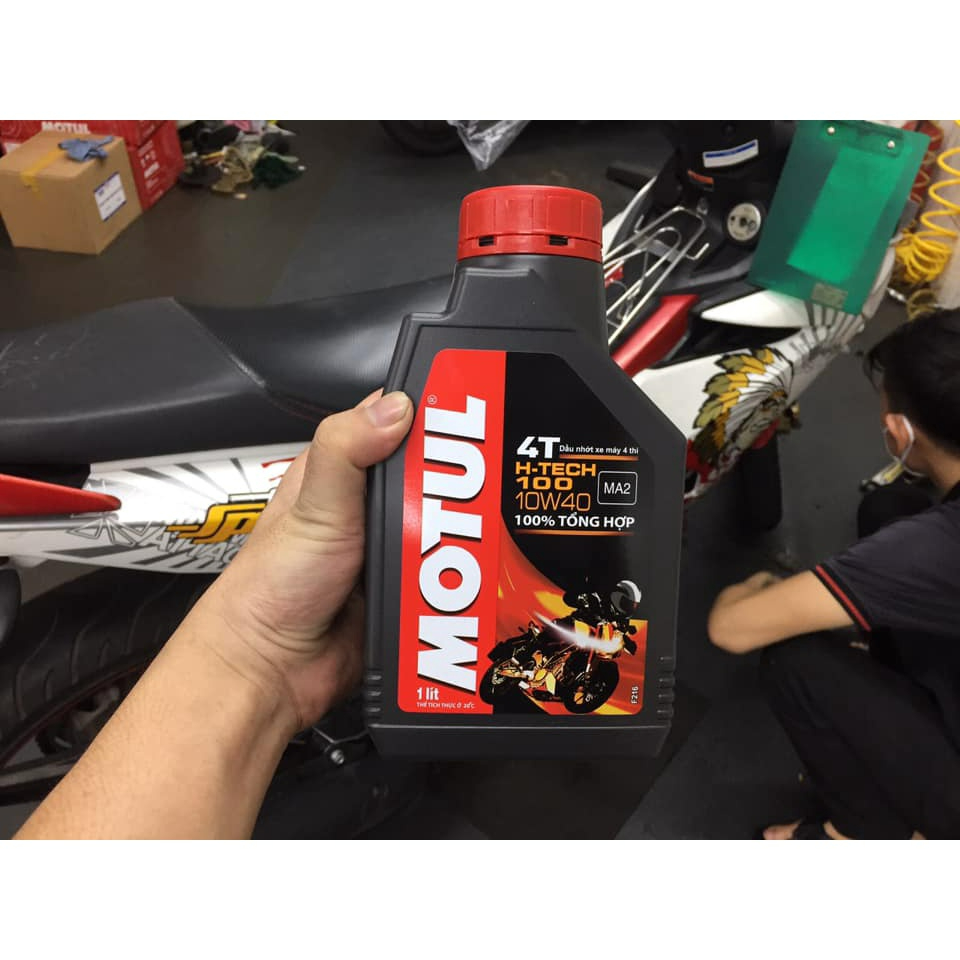 Nhớt Motul H-Tech 100 4T 10W40 1L hoặc 1L1, 1L2, 1L3, 1L4