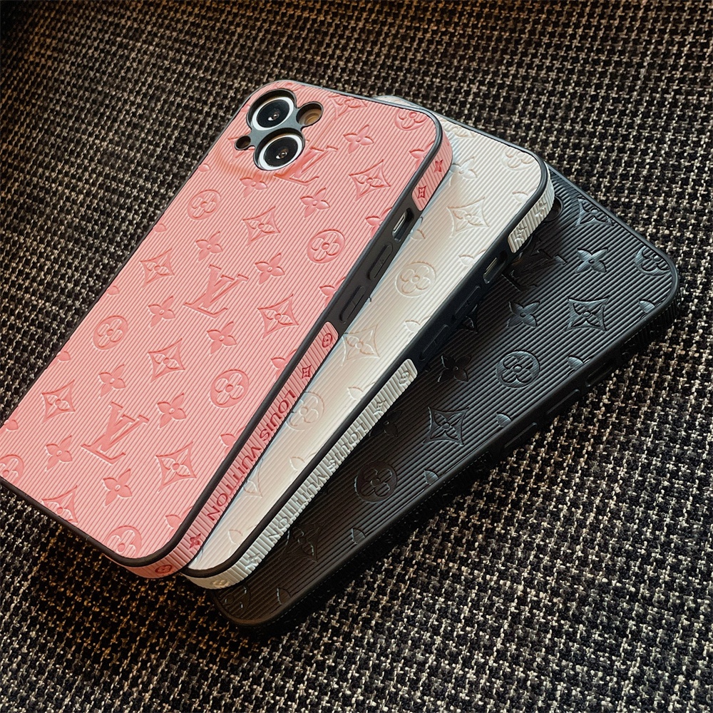Ốp điện thoại bằng da in họa tiết chữ thích hợp cho IPhone 13 12 11 Pro Max XS Max XR X 8 7 Plus
