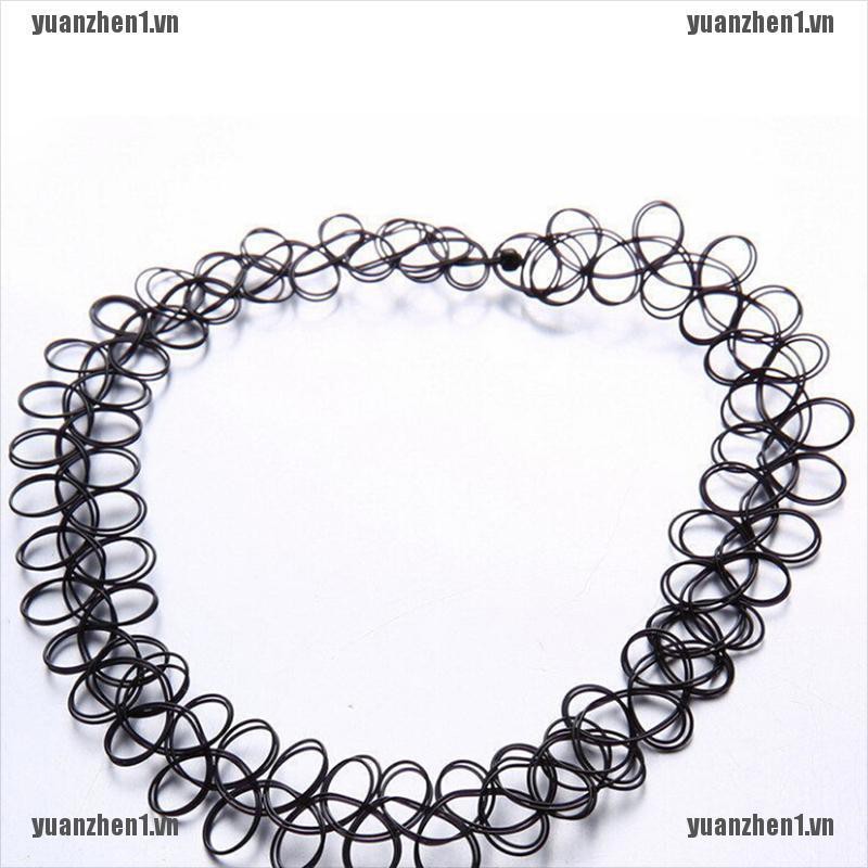 [YUANZHEN1] Vòng Cổ Co Giãn Hình Xăm Hippy Cổ Điển