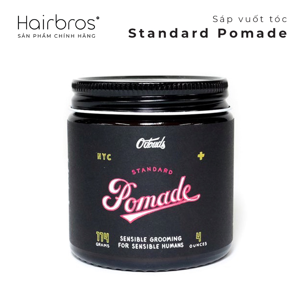 Sáp vuốt tóc O’douds Standard Pomade - Pomade gốc nước phù hợp đi làm, và các dịp đặc biệt quan trọng - 113gr