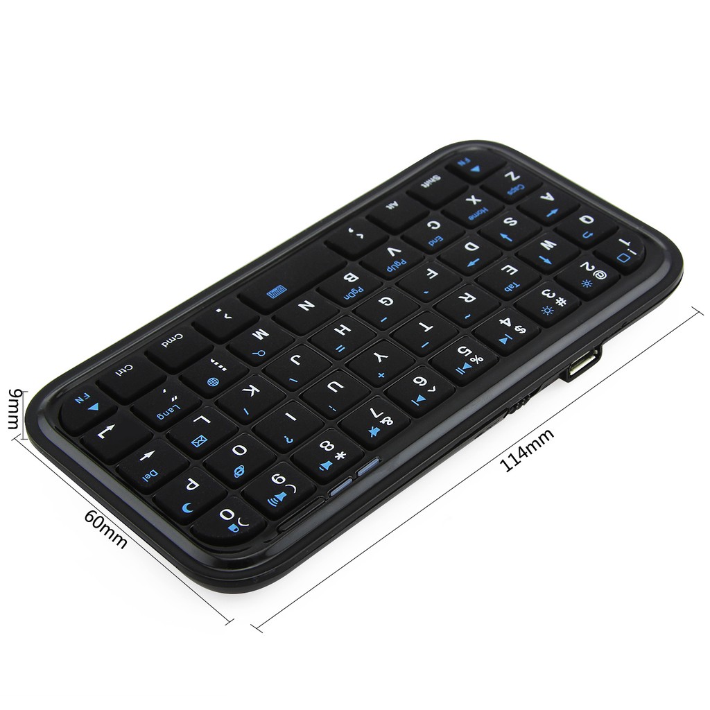 Bàn Phím Không Dây Bluetooth Mini Siêu Mỏng Cho Ipad Iphone Android Tablet Laptop