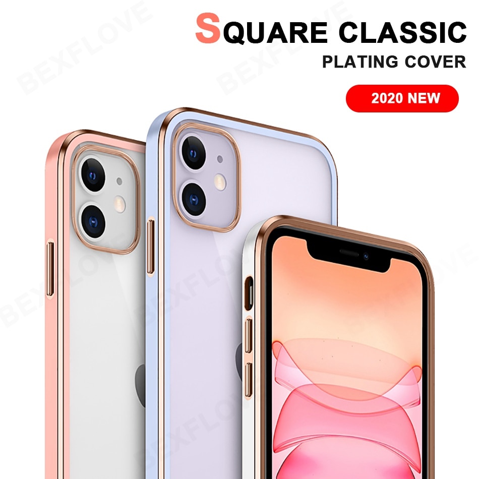 Ốp điện thoại Silicon TPU trong suốt cao cấp cho iPhone 12 11 Pro Max 12 Mini 11Pro 12Pro X XS Max | BigBuy360 - bigbuy360.vn