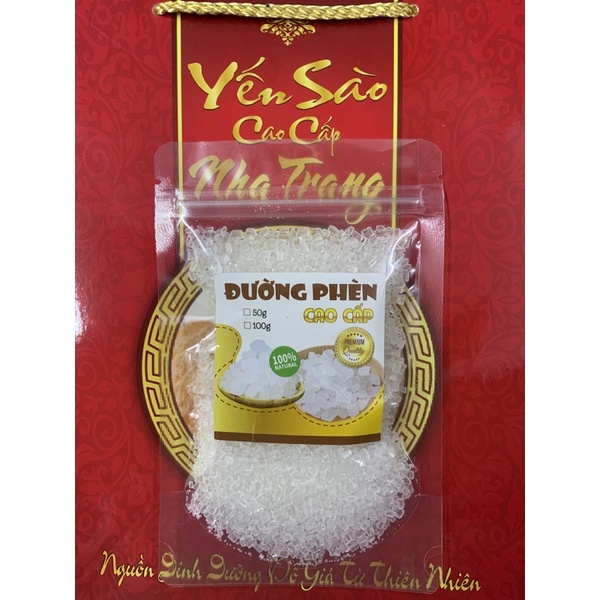 100g đường phèn cao cấp chuyên dụng chưng yến( túi zip)