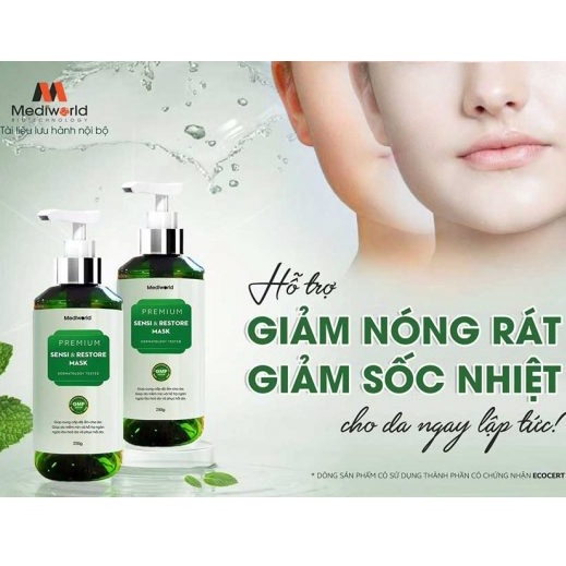 PREMIUM SENSI & RESTORE MASK | Mặt Nạ Thải Độc Sensitive Mask Mediworld