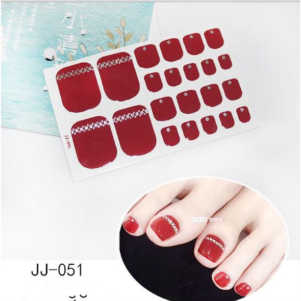 Set Sticker Dán Móng Chân 3D Cực Xinh Cho Các Nàng P232 - Nail Wraps HOT TREND