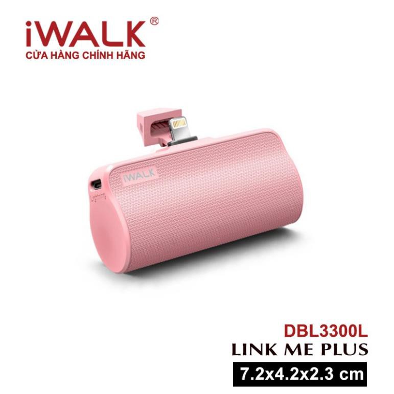 Pin sạc dự phòng Mini 3300mAh iWALK DBL3300L chuẩn MFI cho iPhone