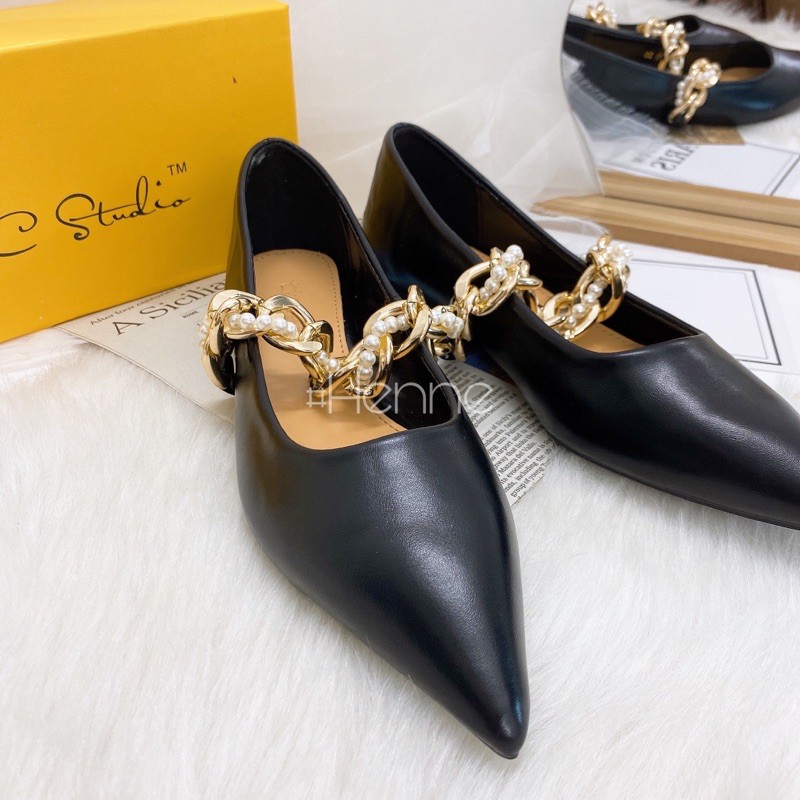 HENNE - Bệt quai xích vàng đan ngọc | BigBuy360 - bigbuy360.vn