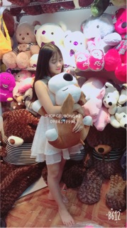 - gấu bông mắt híp