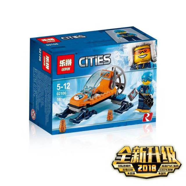 Bộ 56 Linh Kiện Máy Bay Lepin 02106 City Arctic