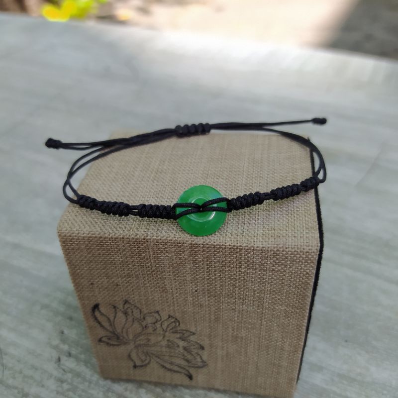 Vòng Handmade đồng xu Cẩm Thạch thiên nhiên