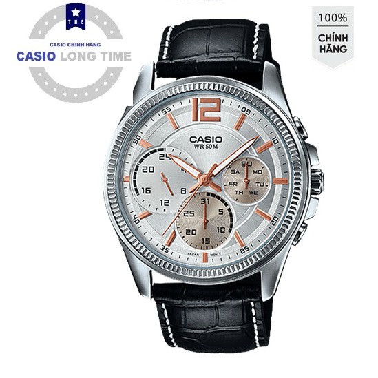 Đồng hồ nam dây da Casio MTP-E305L