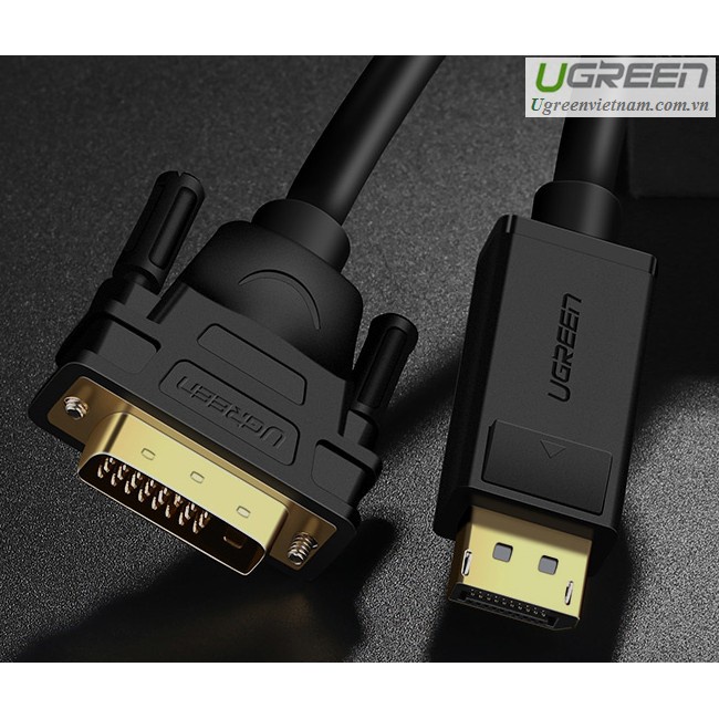 Cáp Displayport to DVI 24+1 dài 2m chính hãng Ugreen 10221