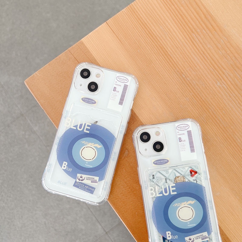Ốp Điện Thoại Silicon TPU Mềm Chống Sốc Chống Bụi Có Ngăn Đựng Thẻ Cho iPhone13 11 12 Pro Max 6 6S 7 8 Plus X XS XR XSMAX