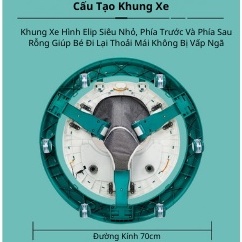 Xe Tròn Tập Đi chuột Humter , Xe tròn tập đi cao cấp , Xe tập đi có đèn và nhạc