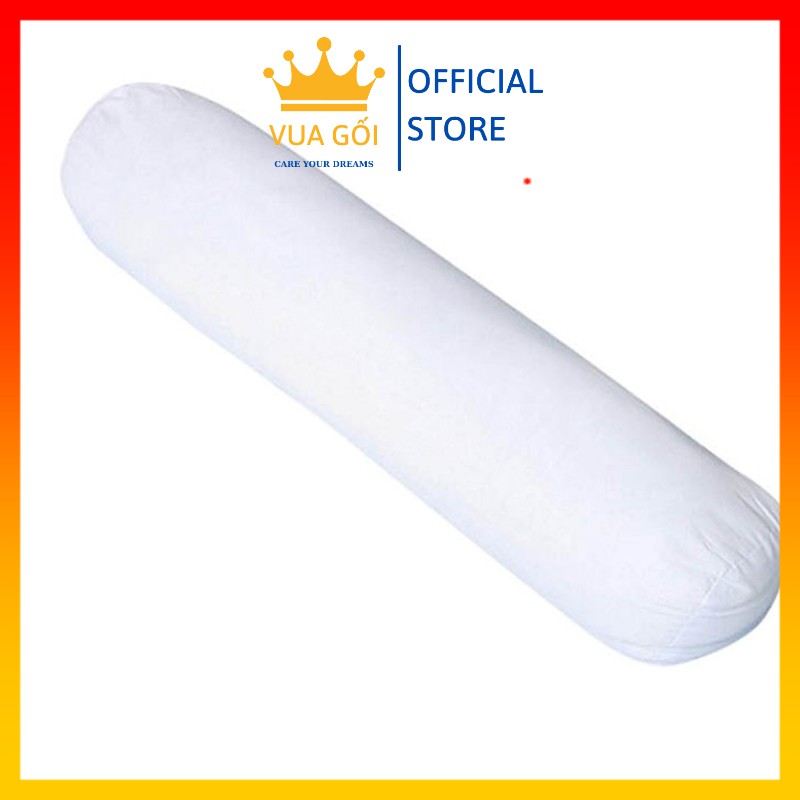 Ruột Gối Ôm Bông Gòn Ép Hơi Cao Cấp 35x100 cm VUA GỐI Standard Pillow Êm Ái, Kháng Khuẩn, Ngủ Ngon