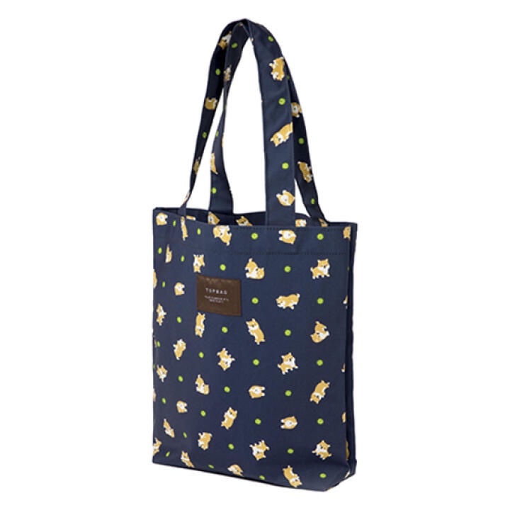 Túi Tote ARTBOX Hàn Quốc Họa Tiết Chó Shiba Màu Xanh Navy