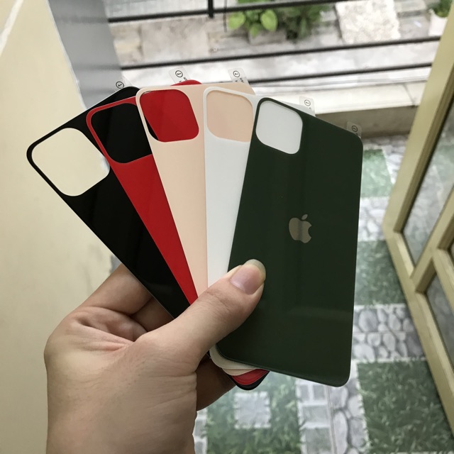 Cường lực tráng gương 6D chính hãng dán mặt sau lưng dành cho iphone 7/8Plus, X/Xs/Xs max và 11/11 pro/11 pro max