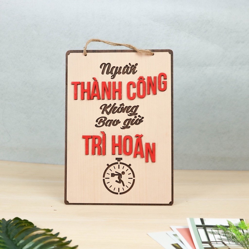 Bảng gỗ trang trí decor slogan cửa hàng ,văn phòng ,công ty ,quán cà phê ,nhà hàng.