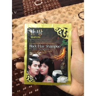 Dầu gội đen tóc Black hair shampoo gội là đen của Hàn Quốc(1 gói)